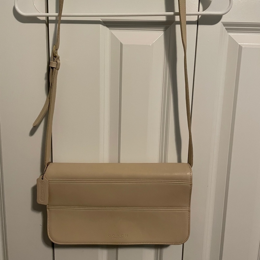 Vintage Coach Tribeca Crossbody Bag Cream M7D 9091